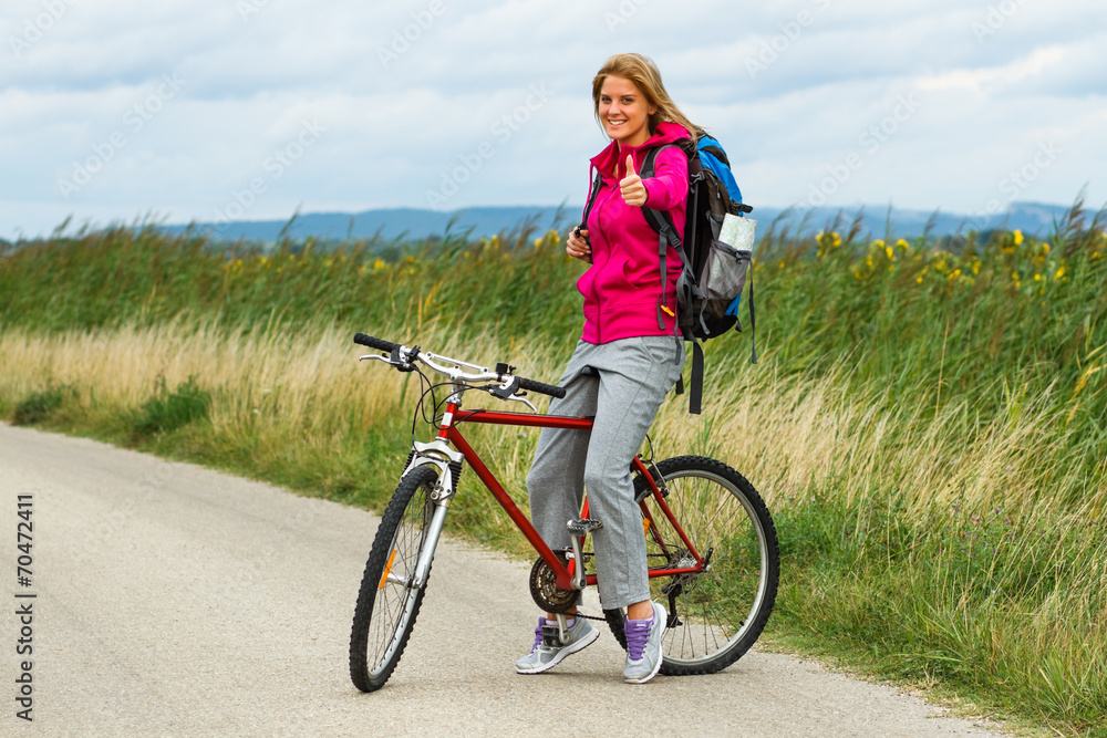 Thumbs up for cycling!