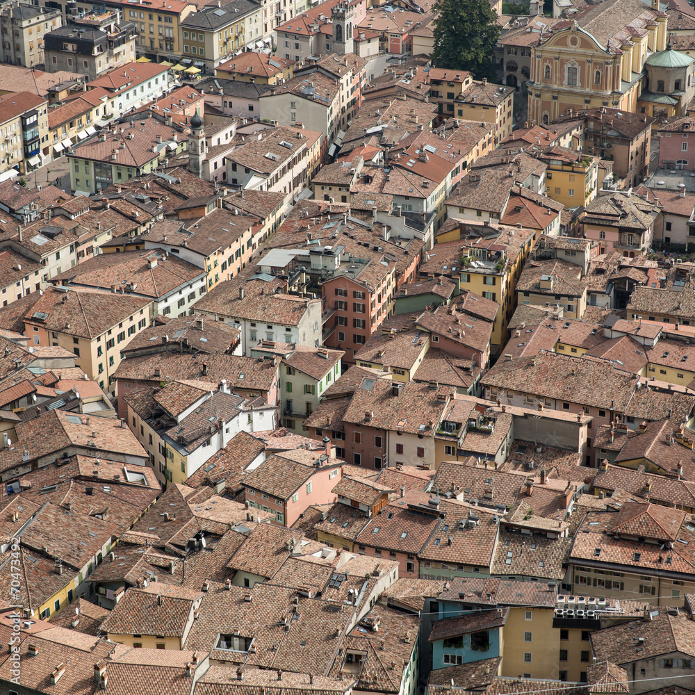 rooftops of small italian city