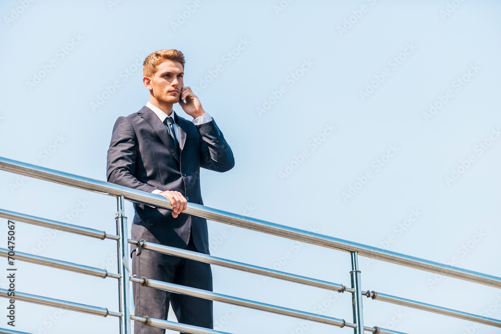 Businessman on the phone. Businessman on the phone.