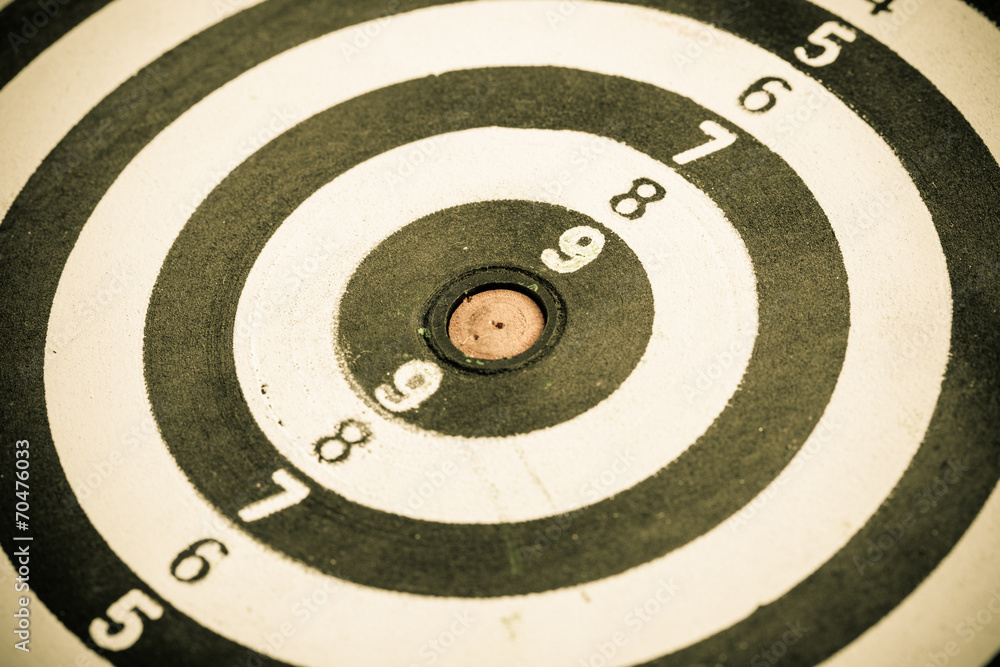 Black and white target as sport background Black and white target as sport background