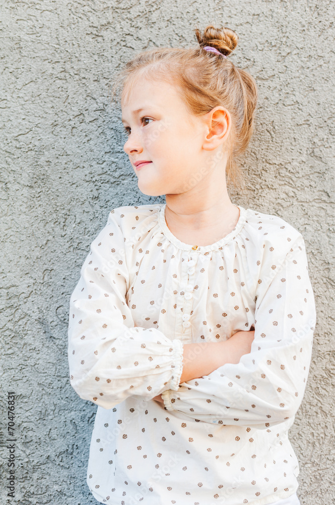 Outdoor portrait of a cute little girl Outdoor portrait of a cute little girl