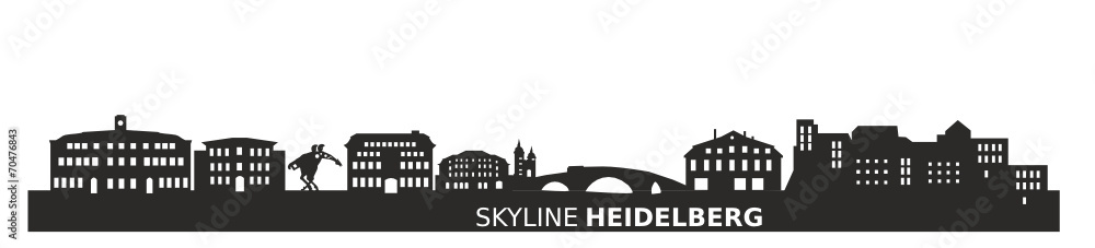Obraz premium Skyline Heidelberg