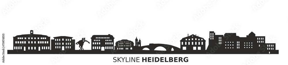 Fototapeta premium Skyline Heidelberg