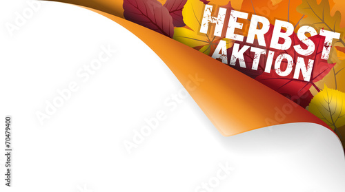 Ecke Herbstaktion aus Papier