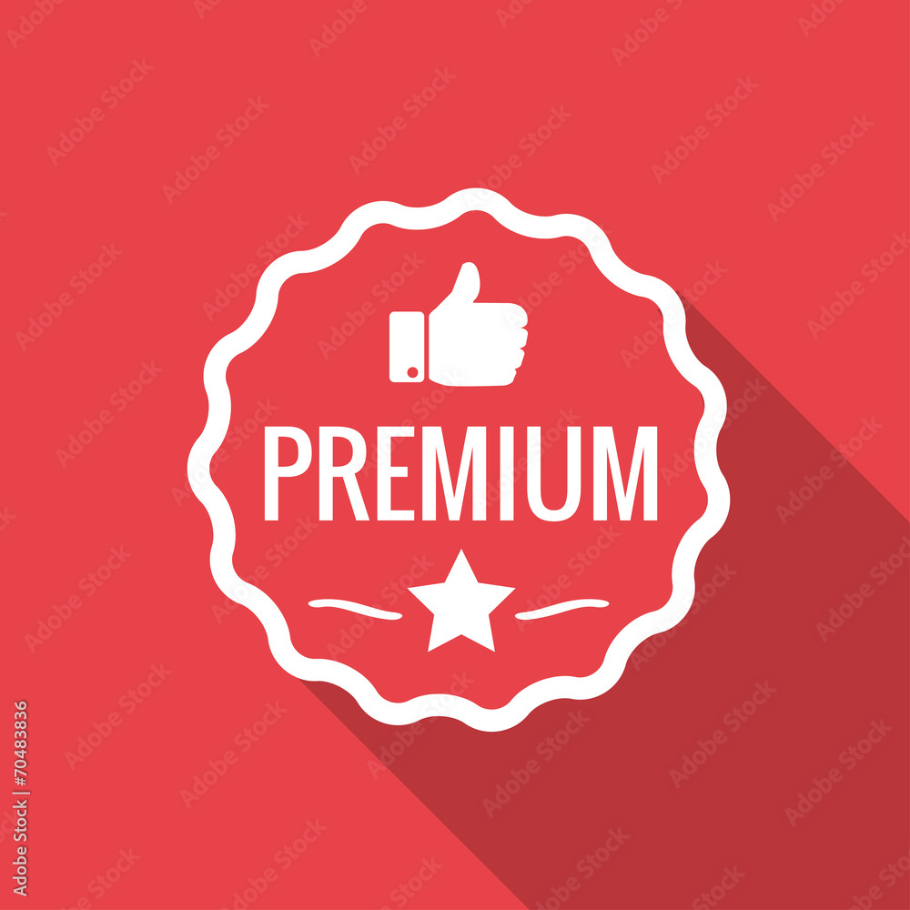 Premium quality label Premium quality label