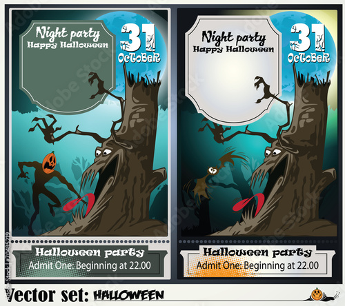 Invitation to a party in honor of a holiday Halloween