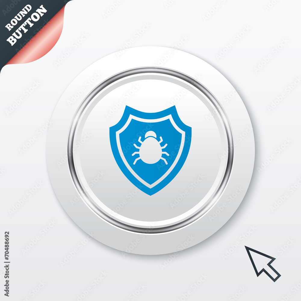 Shield sign icon. Virus protection symbol.
