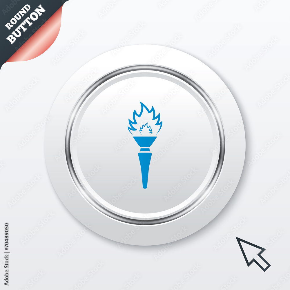 Torch flame sign icon. Fire symbol. Torch flame sign icon. Fire symbol.