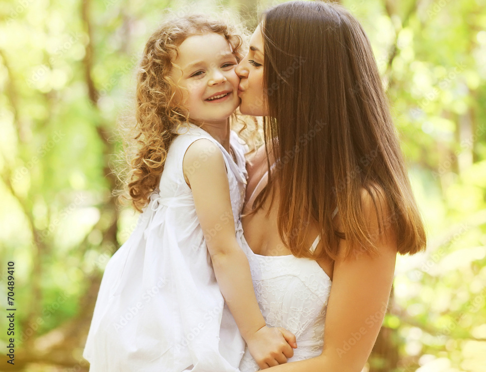 Portrait happy mother and daughter having fun Portrait happy mother and daughter having fun