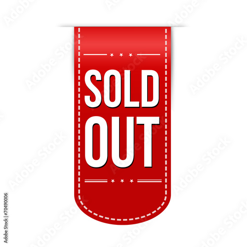 Sold out banner design