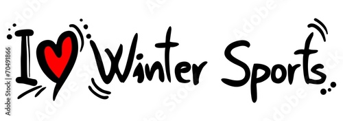 Winter sport love