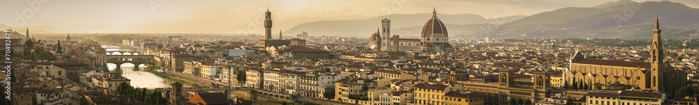Magnificent panoramic view of Florence, Italy