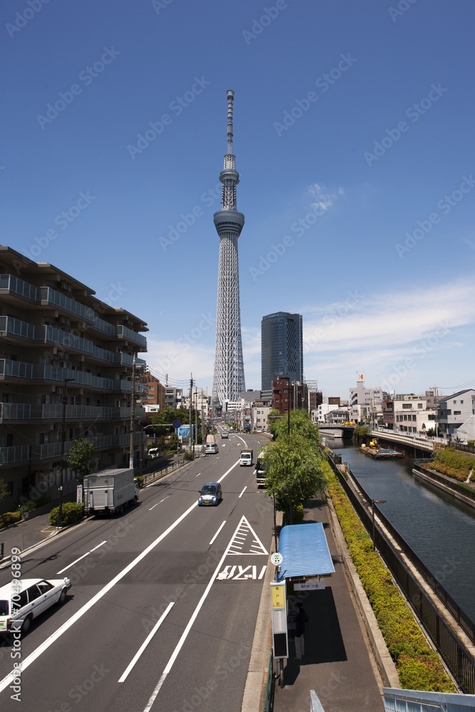 浅草通りと東京スカイツリー 浅草通りと東京スカイツリー
