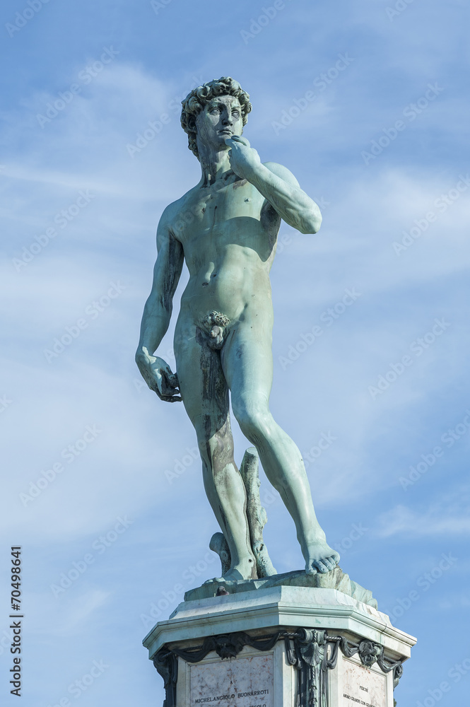 The statue of David by Michelangelo in Florence, Italy