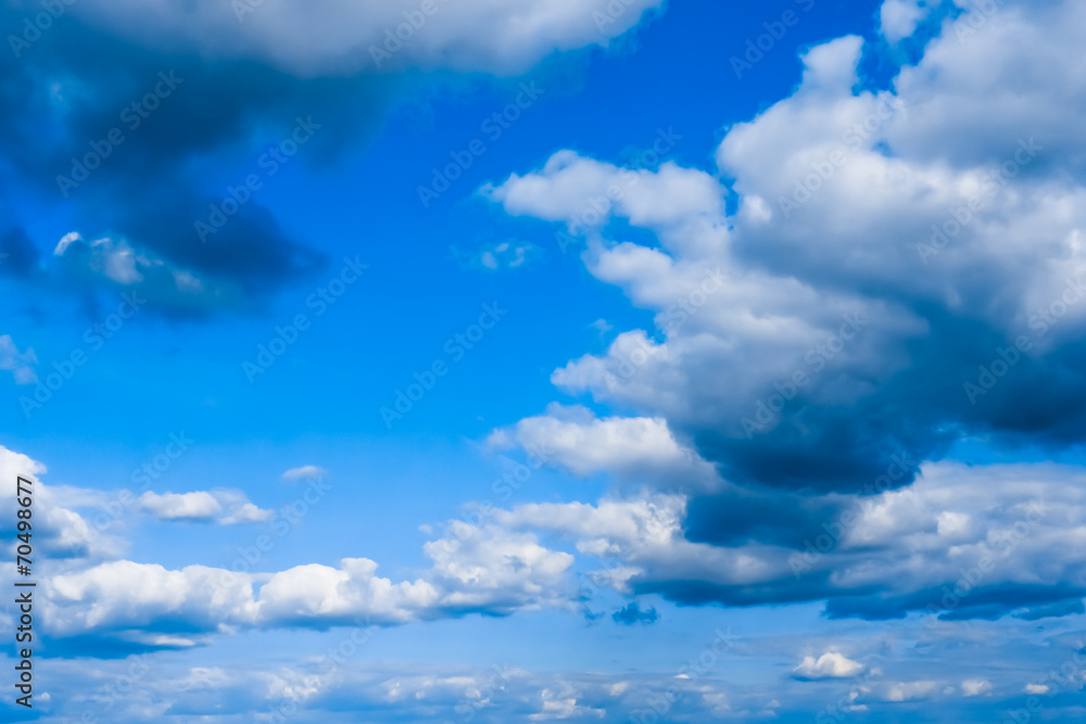 Obraz premium Blue sky with clouds background