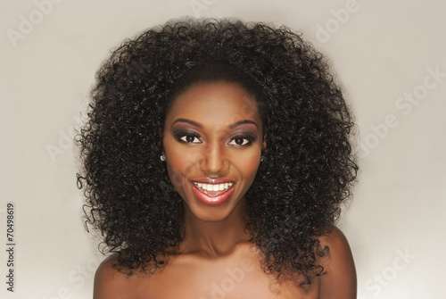 Beautiful Happy Woman Rocking Curly Hair