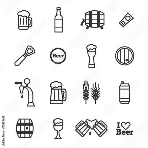 Vector beer icons