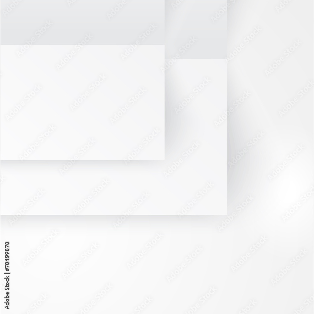 Vector paper template banner. White Vector paper template banner. White