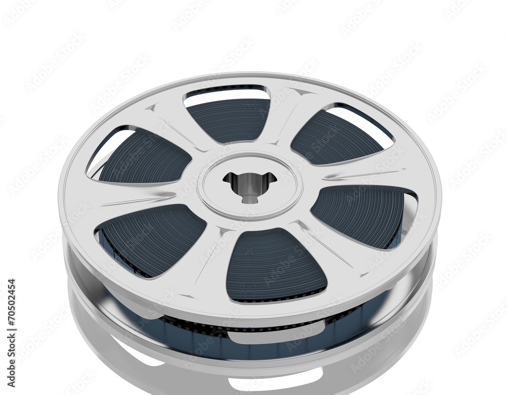 Old motion picture film reel
