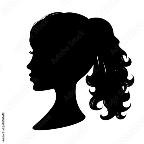 Beautiful woman silhouette