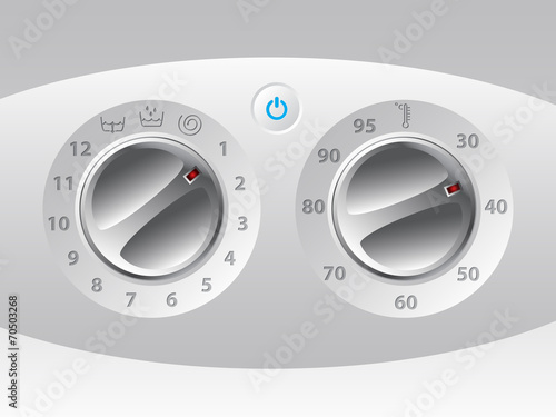 Manual wash machine control deck