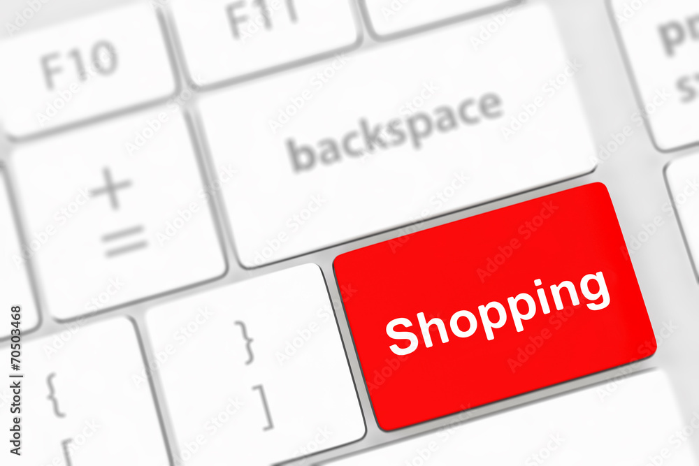 shopping enter button key on white keyboard shopping enter button key on white keyboard