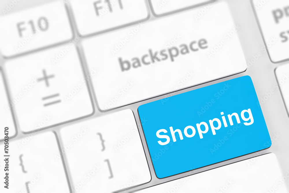 shopping enter button key on white keyboard shopping enter button key on white keyboard