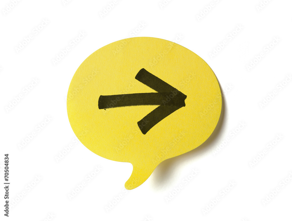 Yellow speech bubble Yellow speech bubble