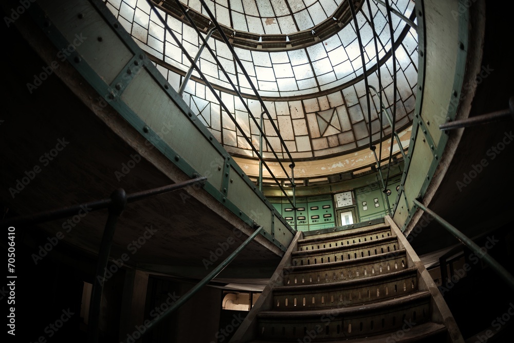 Fototapeta premium Abandoned industrial interior