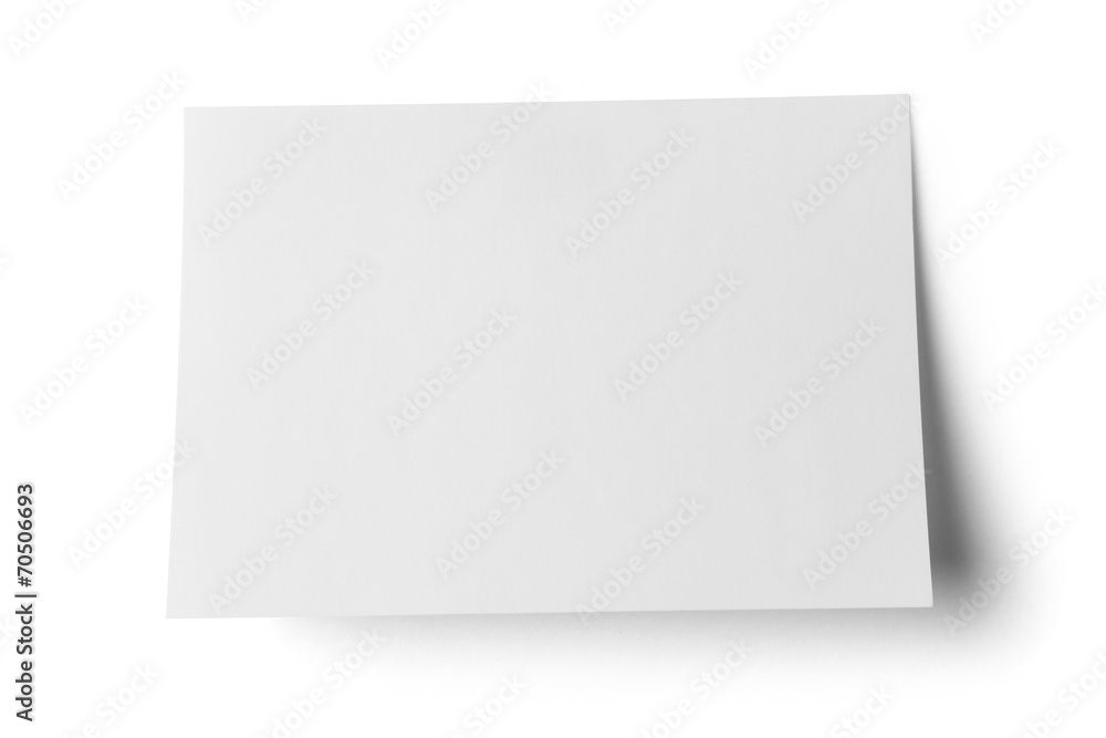 Sticky note on white background Sticky note on white background