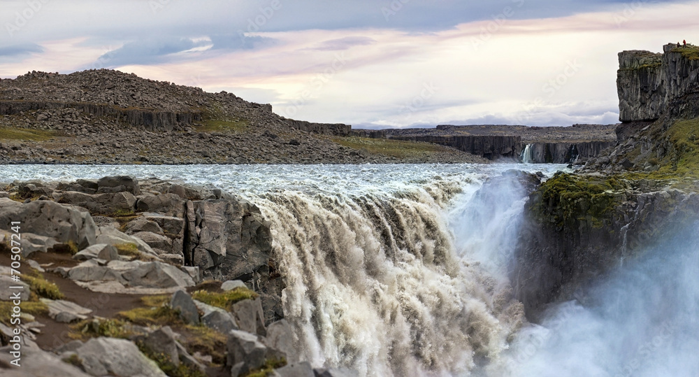 Dettifoss waterfall in Vatnajokull National Park of Iceland Dettifoss waterfall in Vatnajokull National Park of Iceland