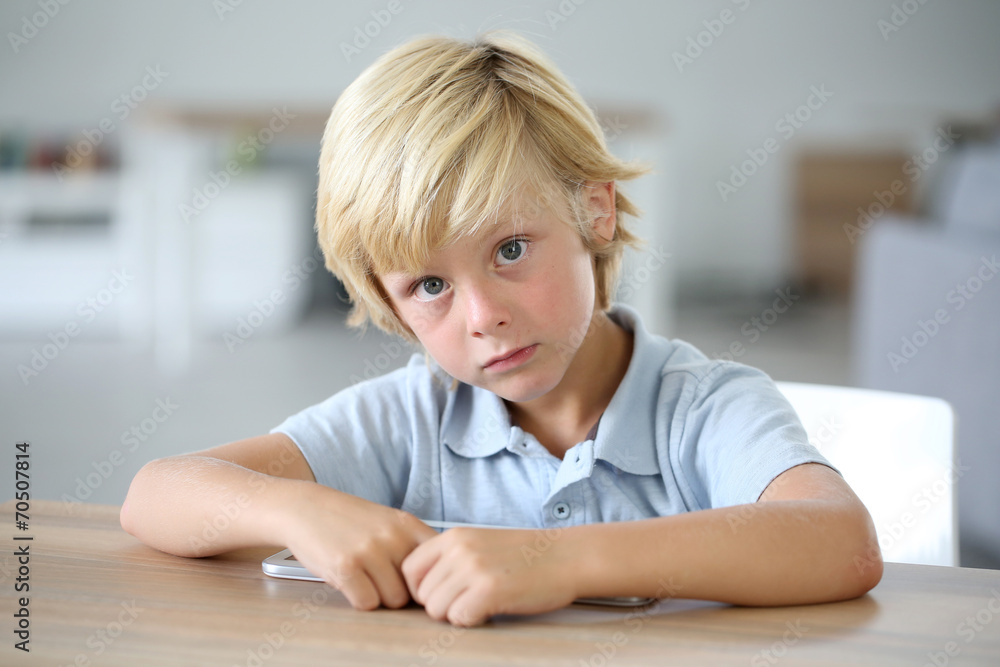 Portrait of sweet blond little boy Portrait of sweet blond little boy