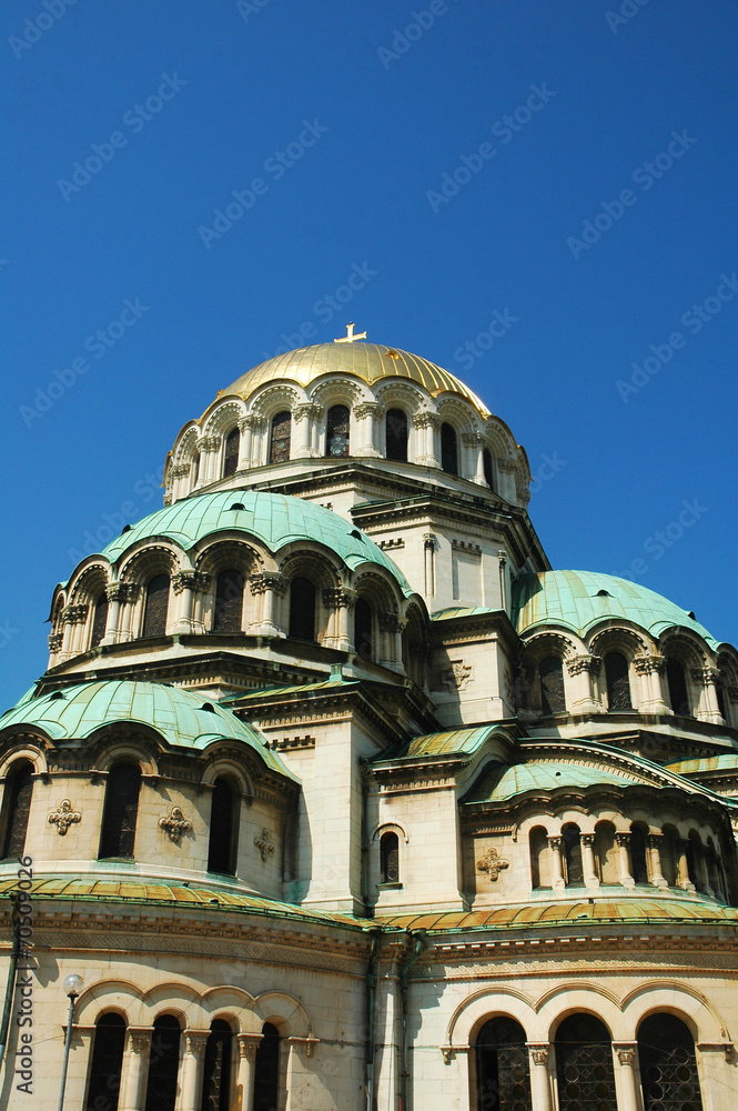 Vista della Cattedrale di Sofia, Bulgaria