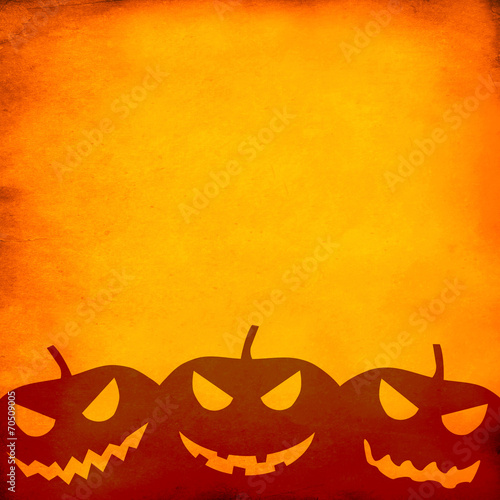 Grunge orange halloween background
