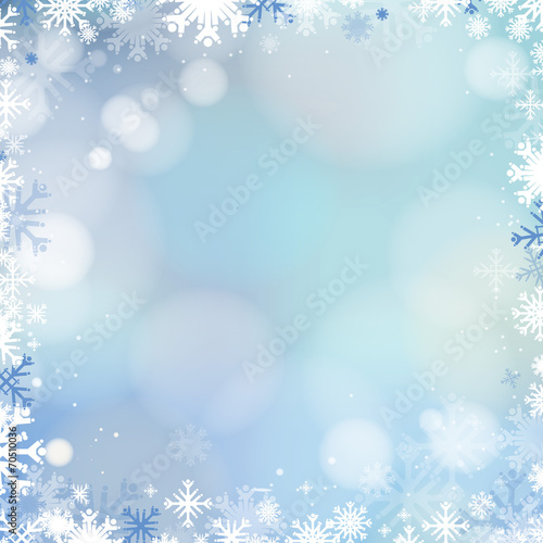 Abstract holiday Christmas blue background