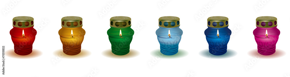 Fototapeta premium colour_candles_Day1