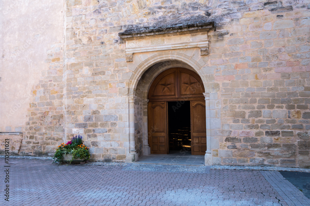 Porte entrée église de Lautrec