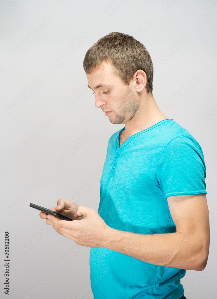 close up hands multitasking man using tablet close up hands multitasking man using tablet