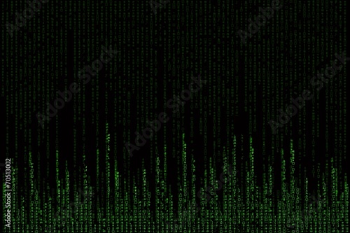 green matrix background computer generated