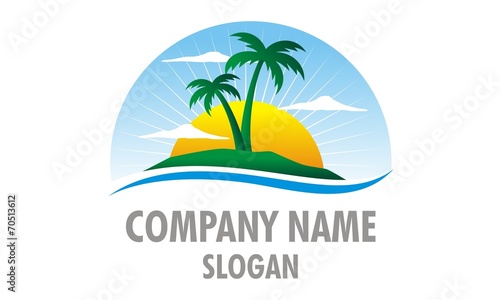 Wallpaper Mural Palm Island Logo Torontodigital.ca