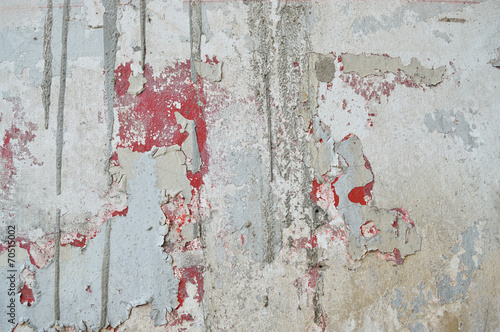 Old paint peeling from wall