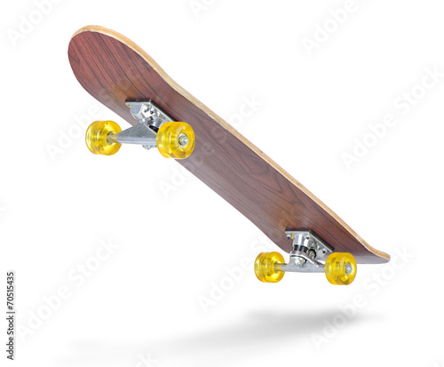 Skateboard deck on white background. photo