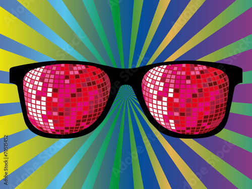 lunettes disco degradé