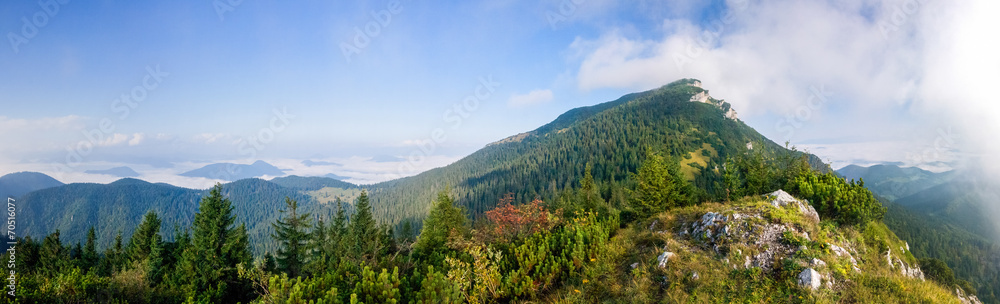 Panorama of amazing summer mountain landscape - Slovakia