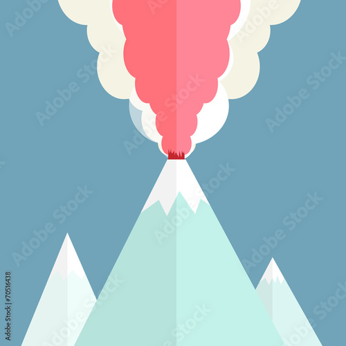 Volcanic eruption