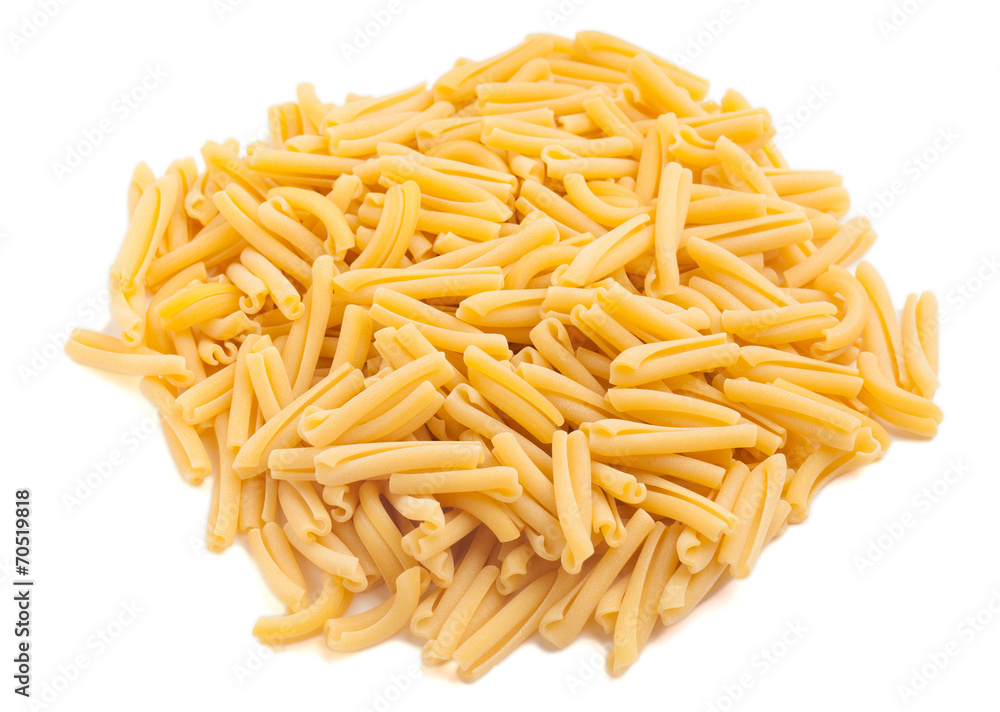 Penne Raw Pasta Isolated on White Penne Raw Pasta Isolated on White