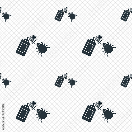 Bug disinfection sign icon. Fumigation symbol.