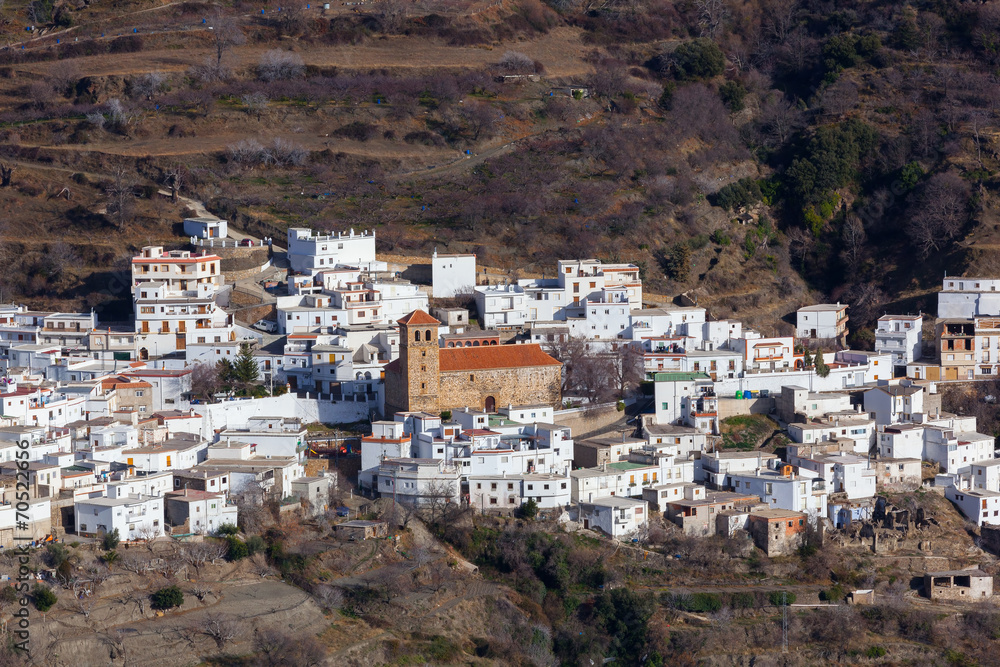 White village of Bayárcal,