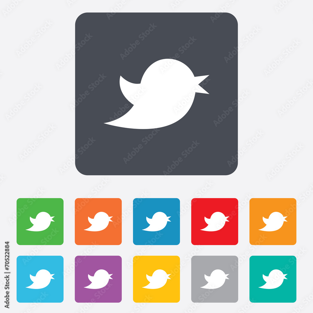 Social media icon. Short messages twitter symbol. Social media icon. Short messages twitter symbol.