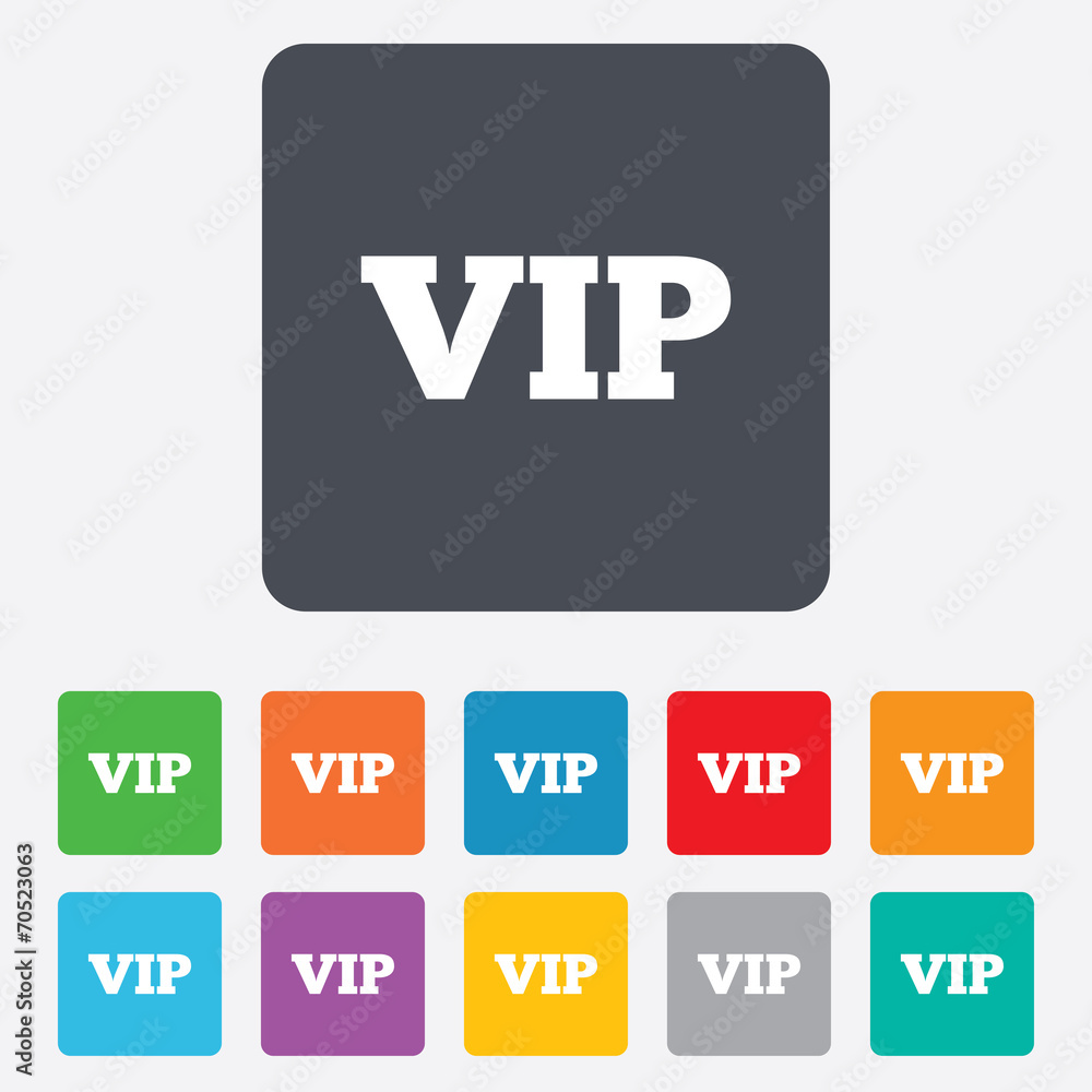 Fototapeta premium Vip sign icon. Membership symbol.